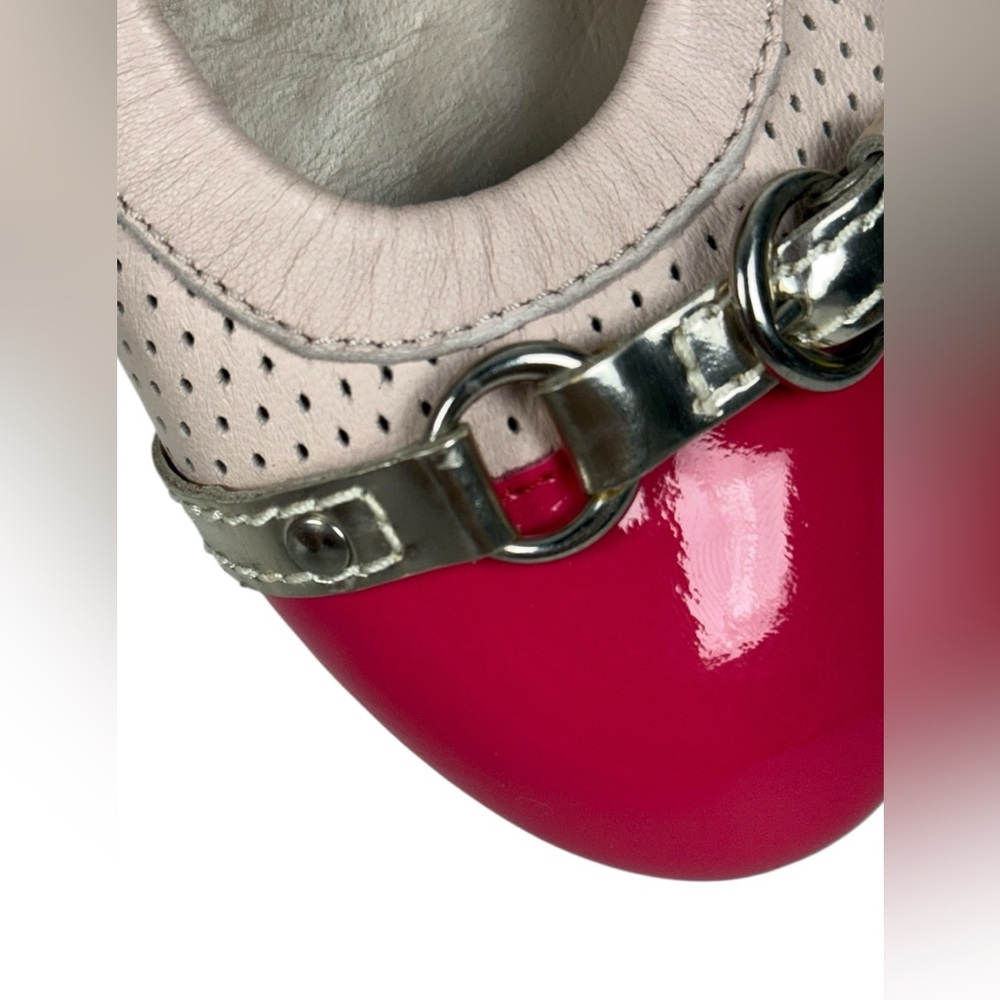 AGL Monika Leather Cap Toe Ballet Ballerina Flats EU 36 US 6 Pink Made In Italy - Picture 13 of 15